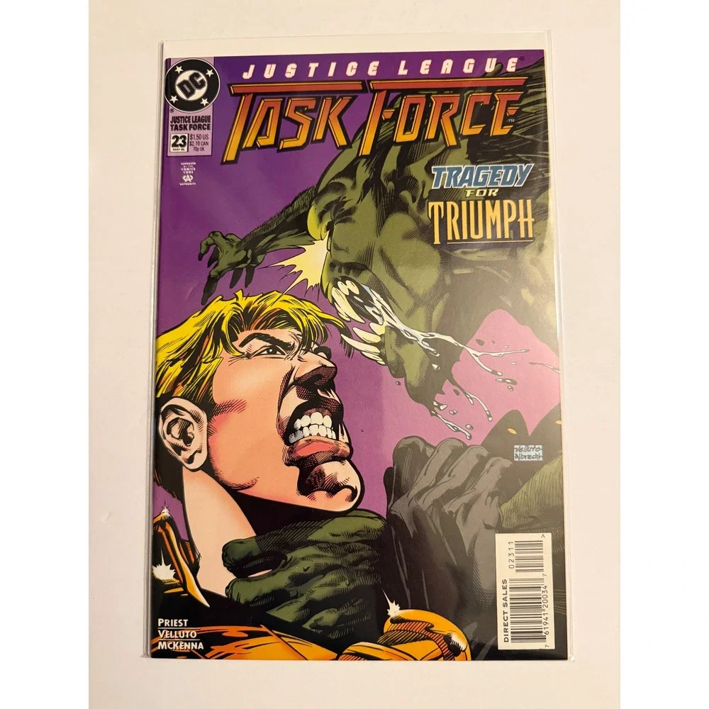 Justice League Task Force 23 DC‎ Comics May 1995 Tragedy for Triumph Priest Art